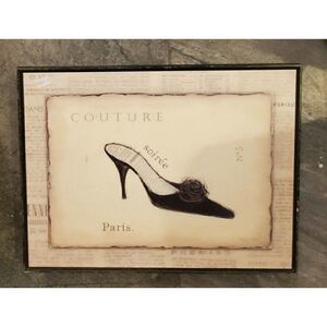 ‎Couture 20x16 Black Wood Framed Art Print by Emily Adams